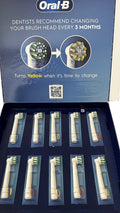 Electric Toothbrush Replacement Heads - Cross Action, Pack of 10