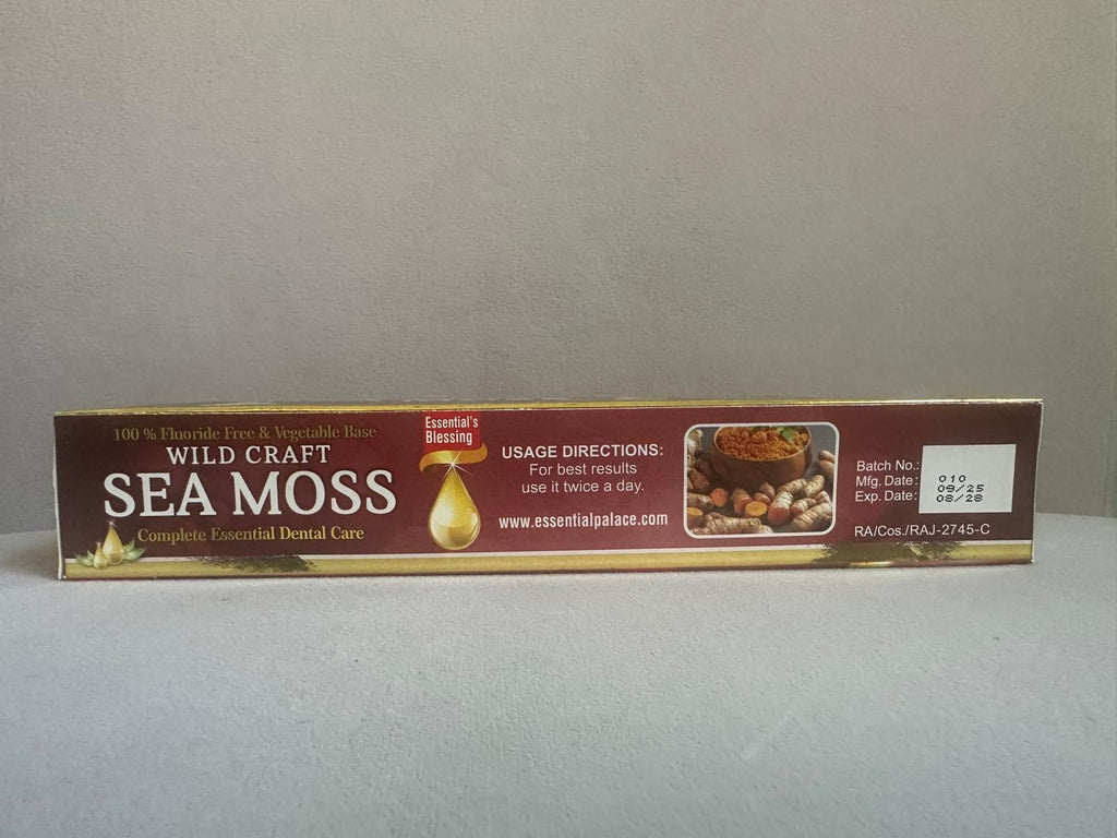 Herbal Sea Moss Fluoride-Free Toothpaste 6.5oz - Natural Oral Care