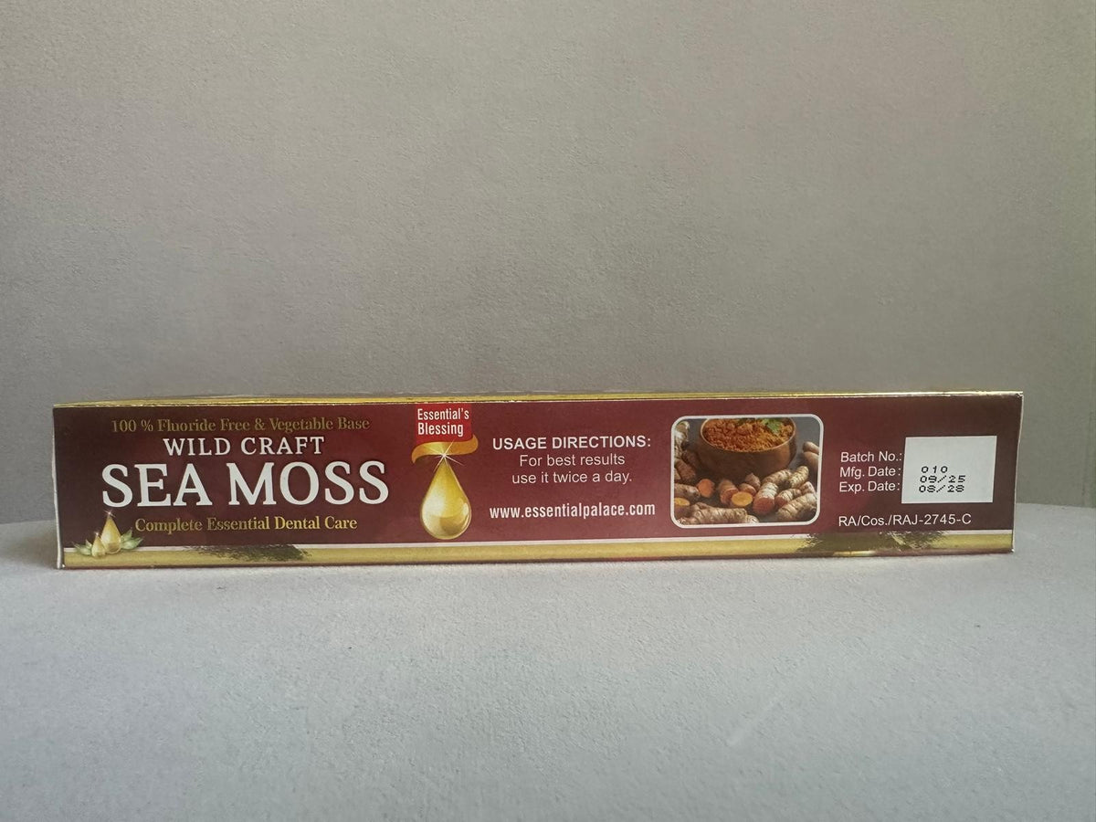 Herbal Sea Moss Fluoride-Free Toothpaste 6.5oz - Natural Oral Care