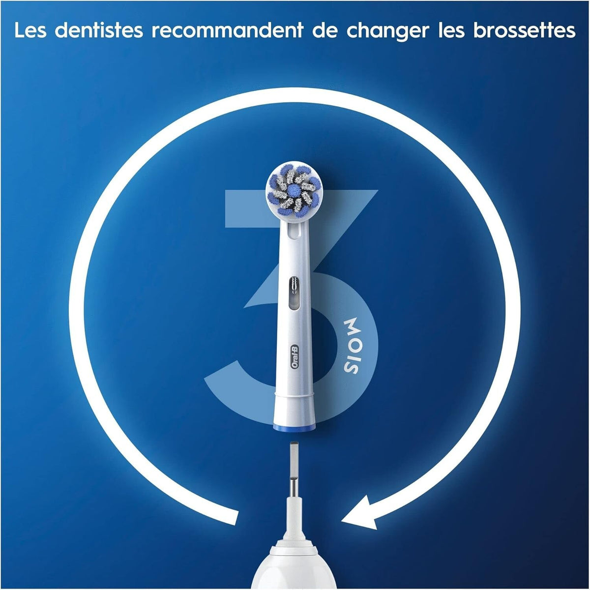 Oral-B Sensitive Clean Toothbrush Replacement Heads 8 Pack - Compatible with All Oral-B Handles