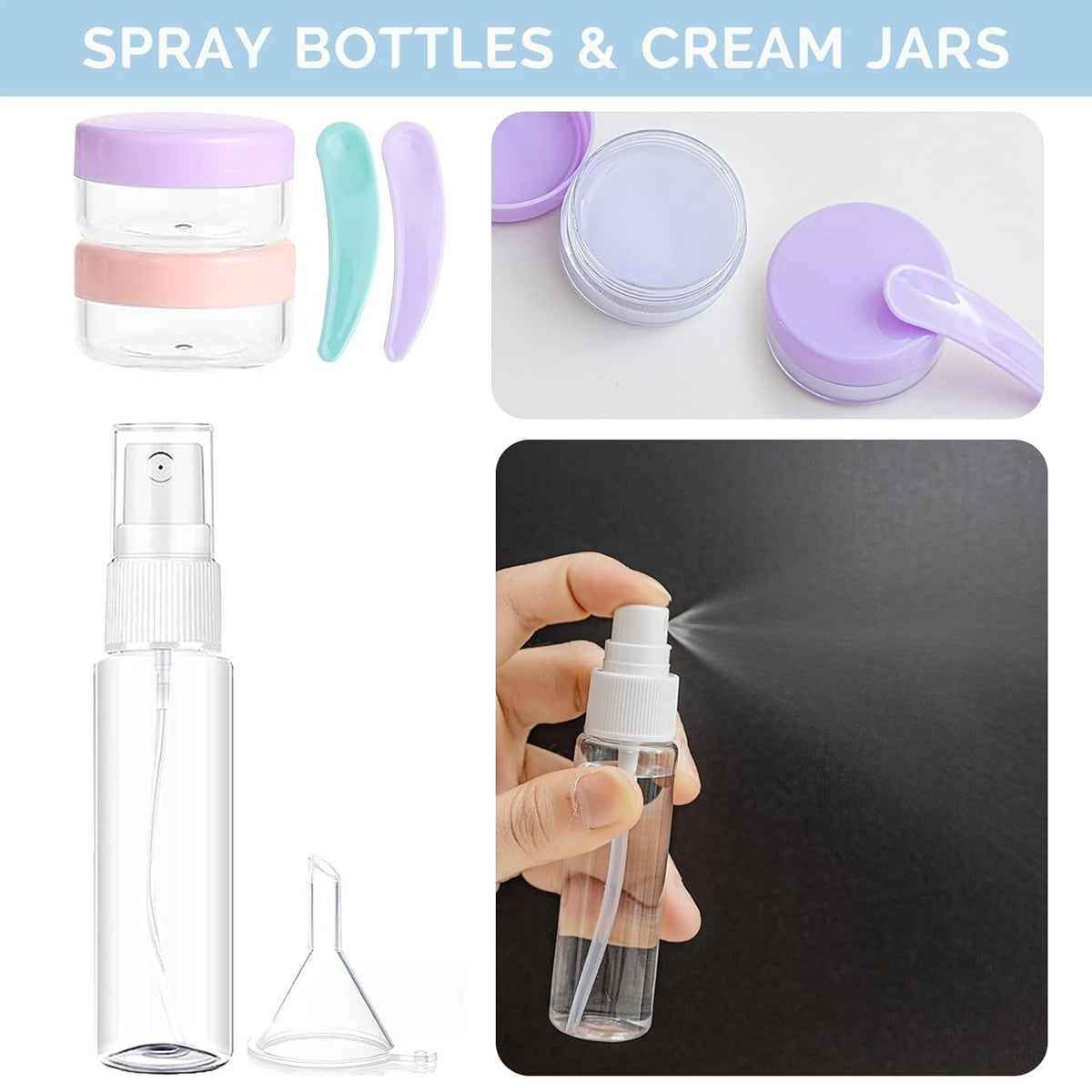 20 Pack Travel Bottles Set TSA Approved Leak Proof Travel Size for Toiletries