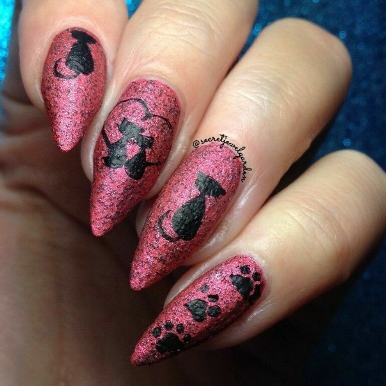 Nail Art Cat Paw Stamp Plate for Manicure - Metal Image Template BP-X11