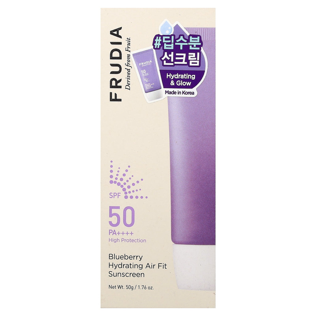 Blueberry Hydrating Sunscreen SPF 50 PA++++ 1.76 oz - Lightweight, Moisturizing