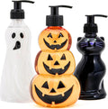 Halloween Soap Dispensers 3 Pack - Fall Cat Ghost Pumpkin Scented Hand Wash