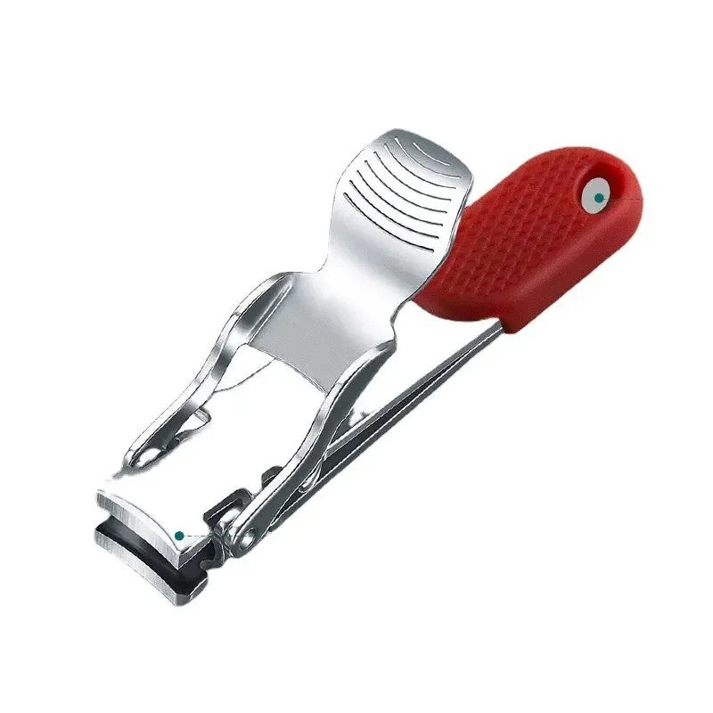 Swiss Made Red Nail Clipper with Lanyard Hole Stainless Steel Compact Manicure Tool
