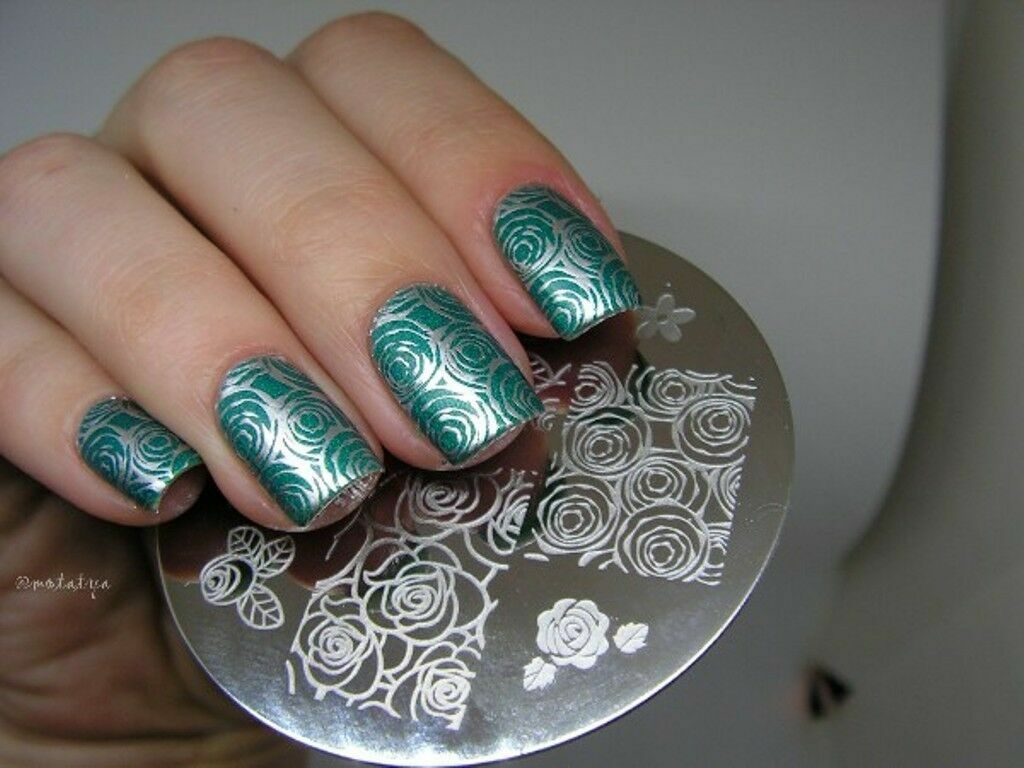 Nail Art Stamp Plate Butterfly Flower Design DIY Manicure Image Template