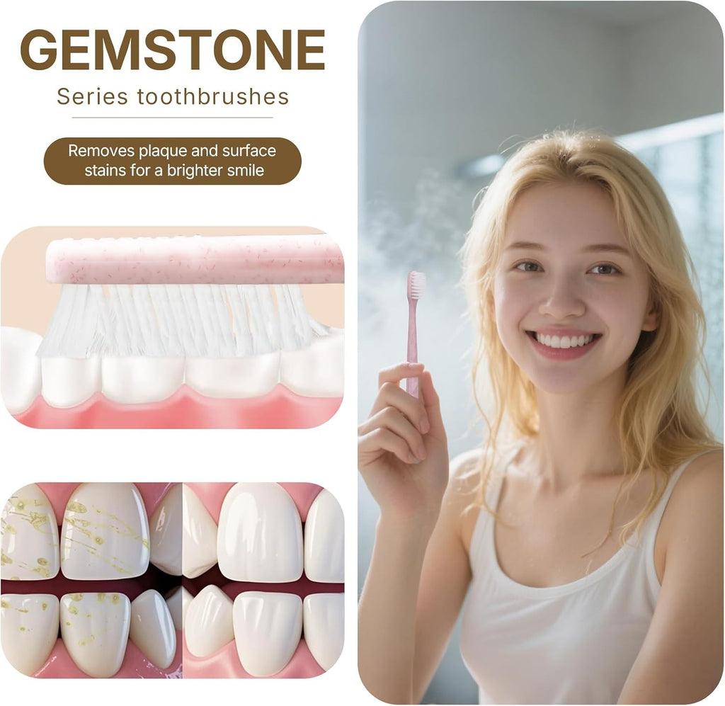 Disposable Hotel & Travel Toothbrush Set with Soft Bristles - 4 Colors, Hygienic Sealed Guest Amenities