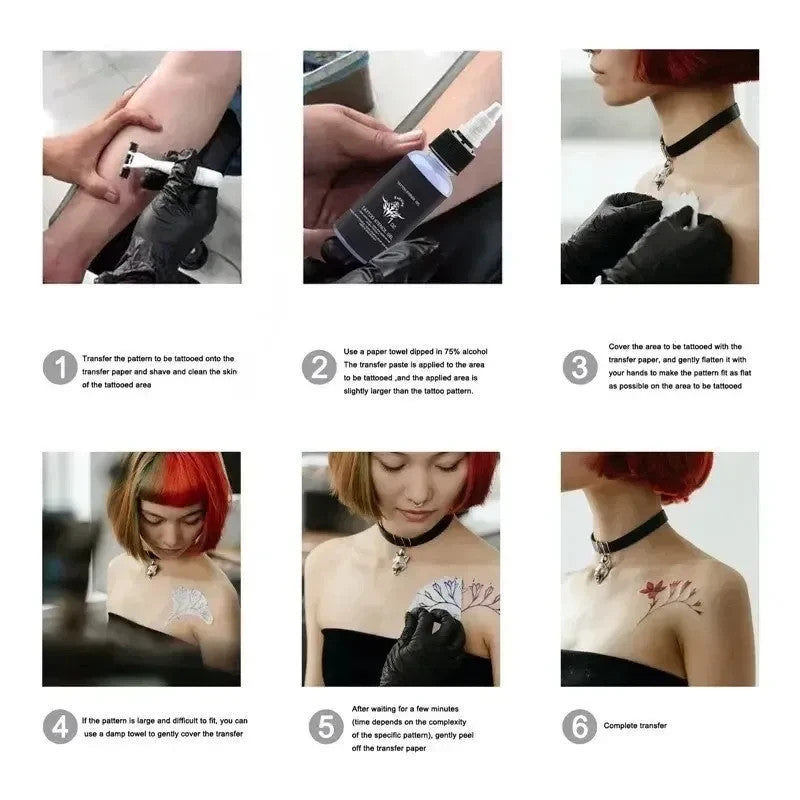 Tattoo Stencil Transfer Gel 30ml/120ml - Quick-Dry, Long-Lasting Stencil Solution