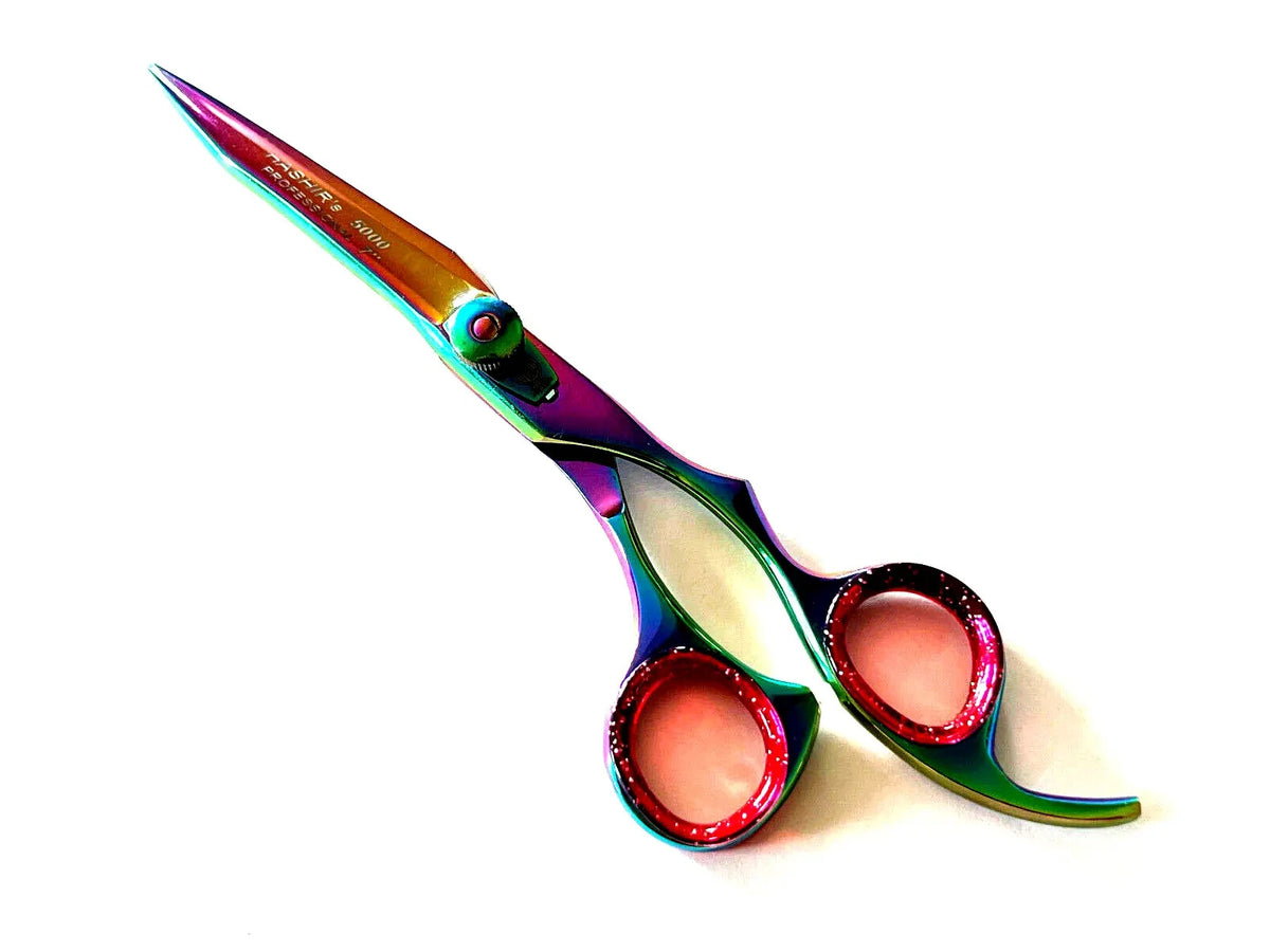 7-Inch Hairdressing Barber Scissors Shears Multi-Color Stainless Steel
