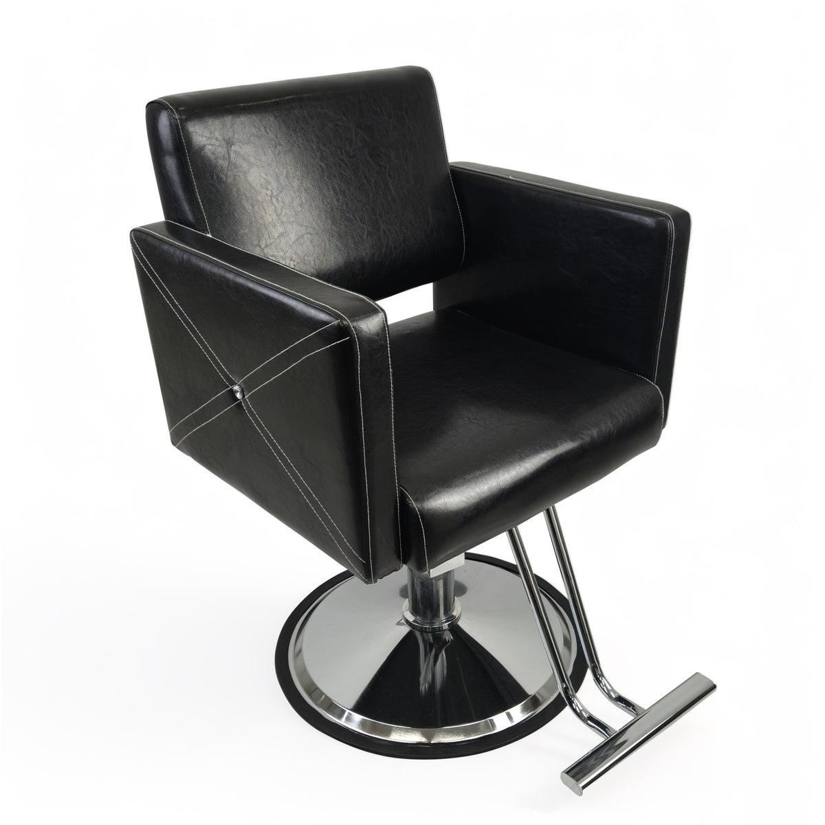 Heavy Duty Hydraulic Salon Styling Chair with 21-Inch Seat, 600lb Capacity