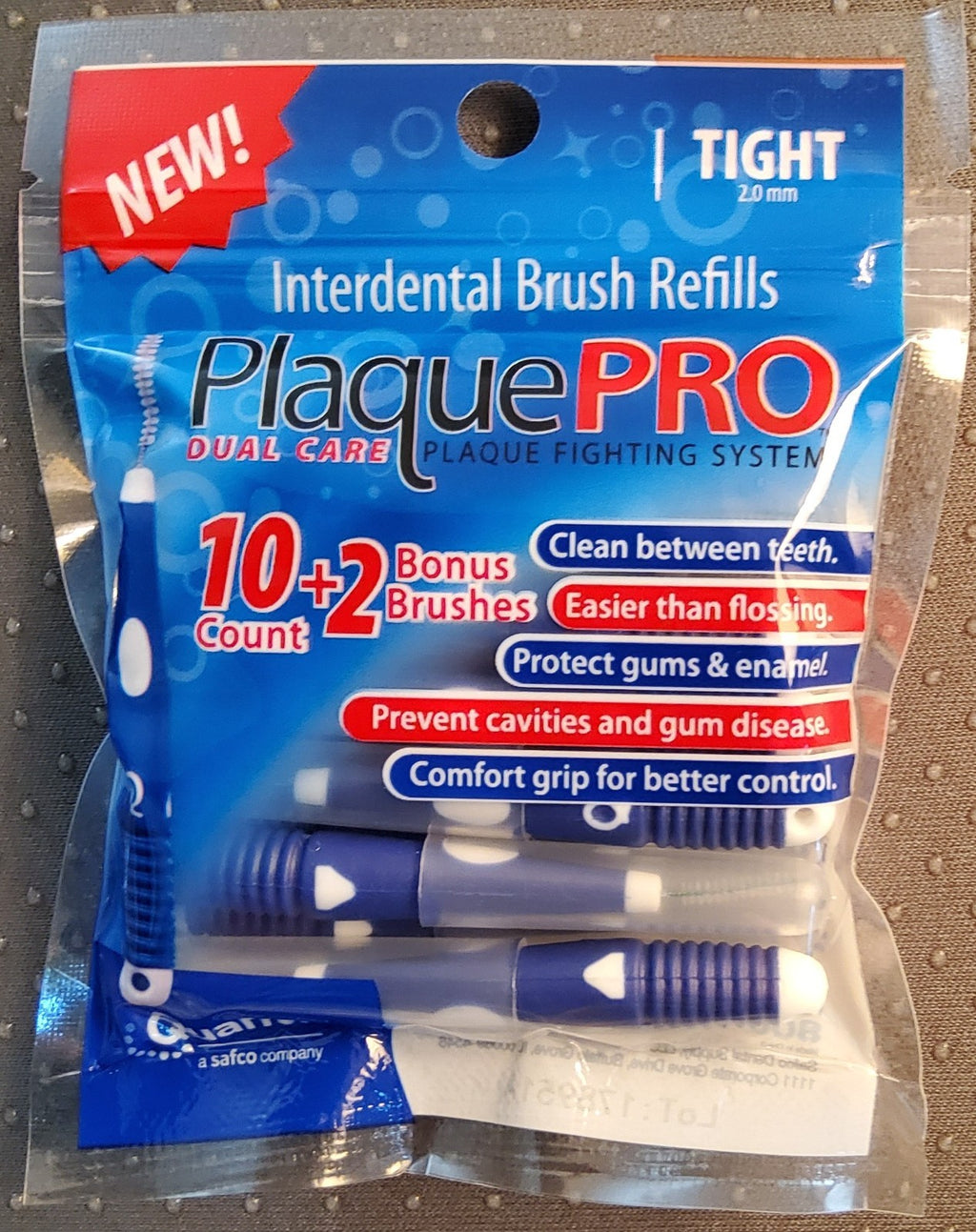 Interdental Soft Cylindrical Brushes 2mm for Gum & Plaque Removal - 60 Count