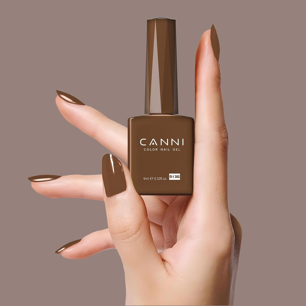 Long-Lasting Brown Gel Nail Polish for Autumn Manicures - Easy Application