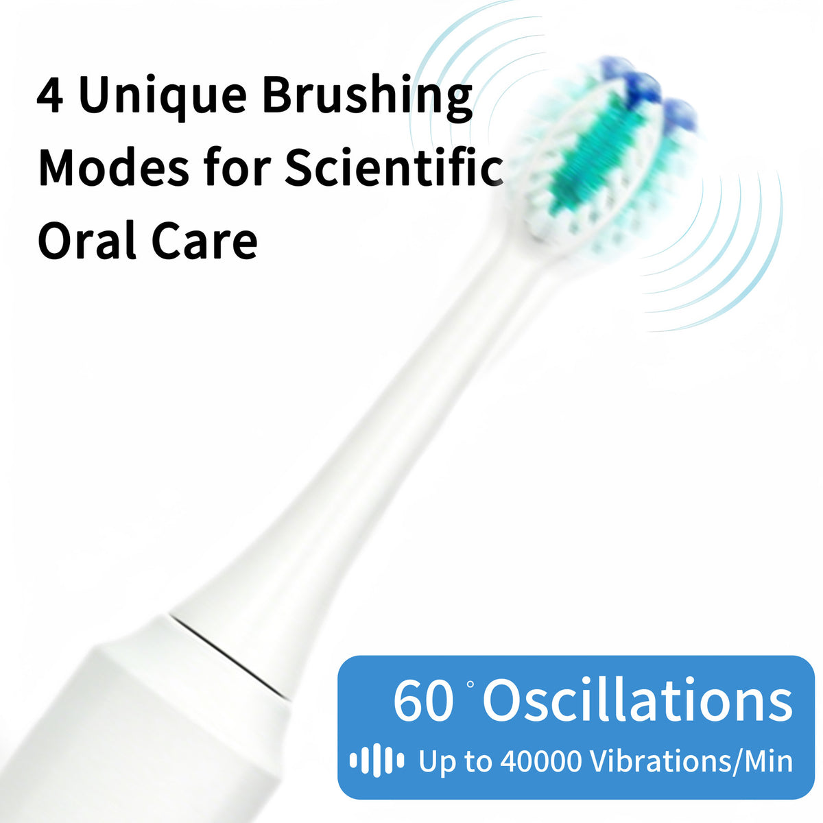 Electric Toothbrush Waterproof Rechargeable IP67 Personal Care