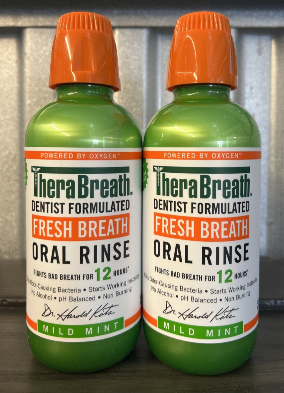 Mild Mint Mouthwash - Fresh Breath Oral Rinse, 16 oz, Pack of 2