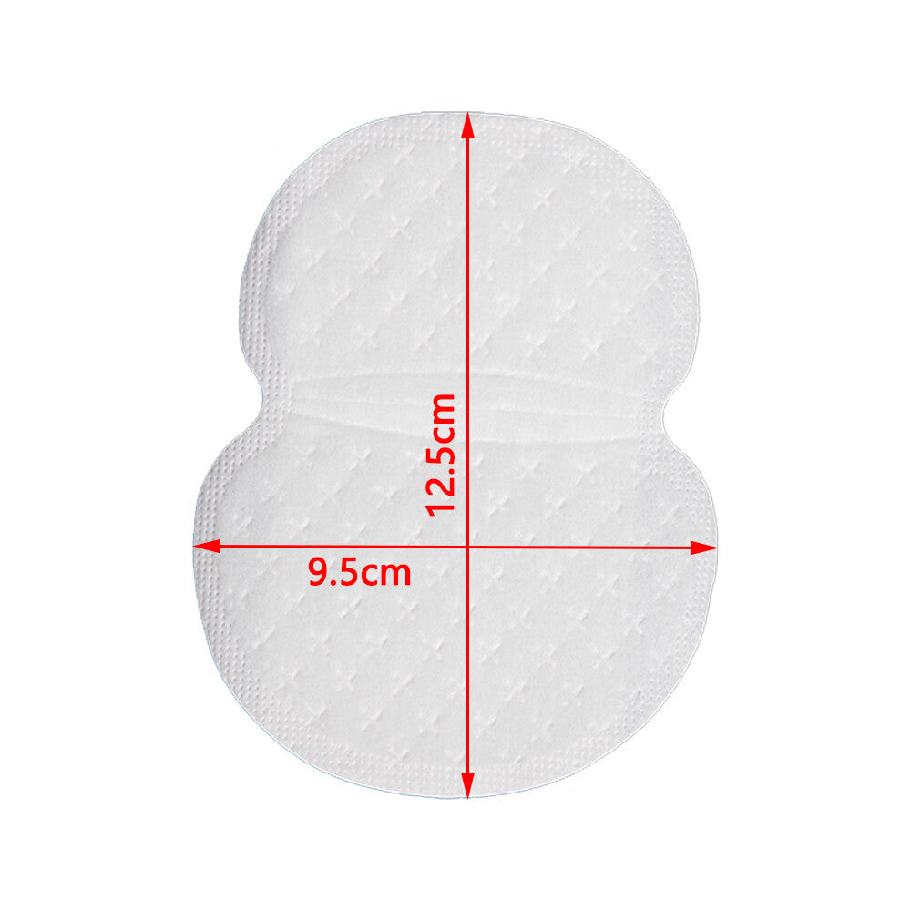 Disposable Underarm Sweat Pads Stickers - Absorbing, Stain-Free, 100 Pack