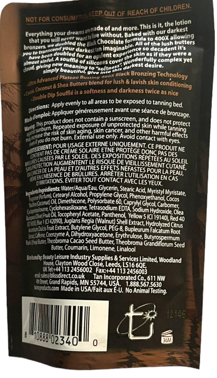 Black Chocolate Bronzer - Double Dark Brown Sugar Ultra 400X 3.4 oz Pouch