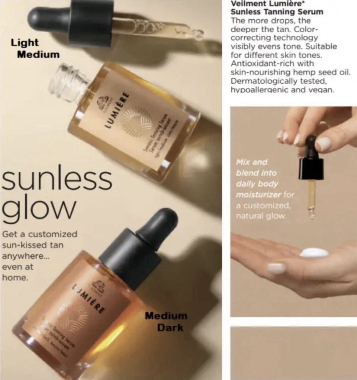 Sunless Tanning Serum Medium/Dark - 0.95 fl oz Self Tanner by Avon