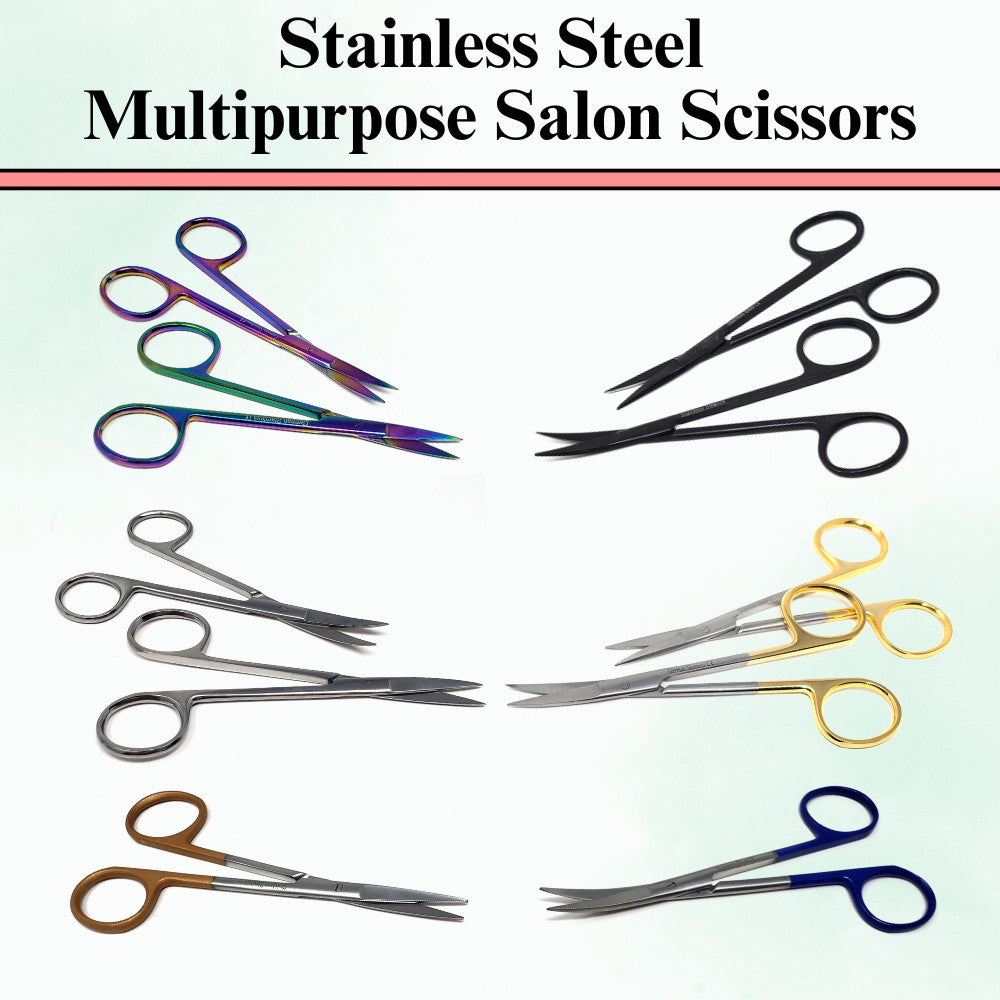 Professional Hair and Facial Grooming Scissors - Multi-Function Salon Shears