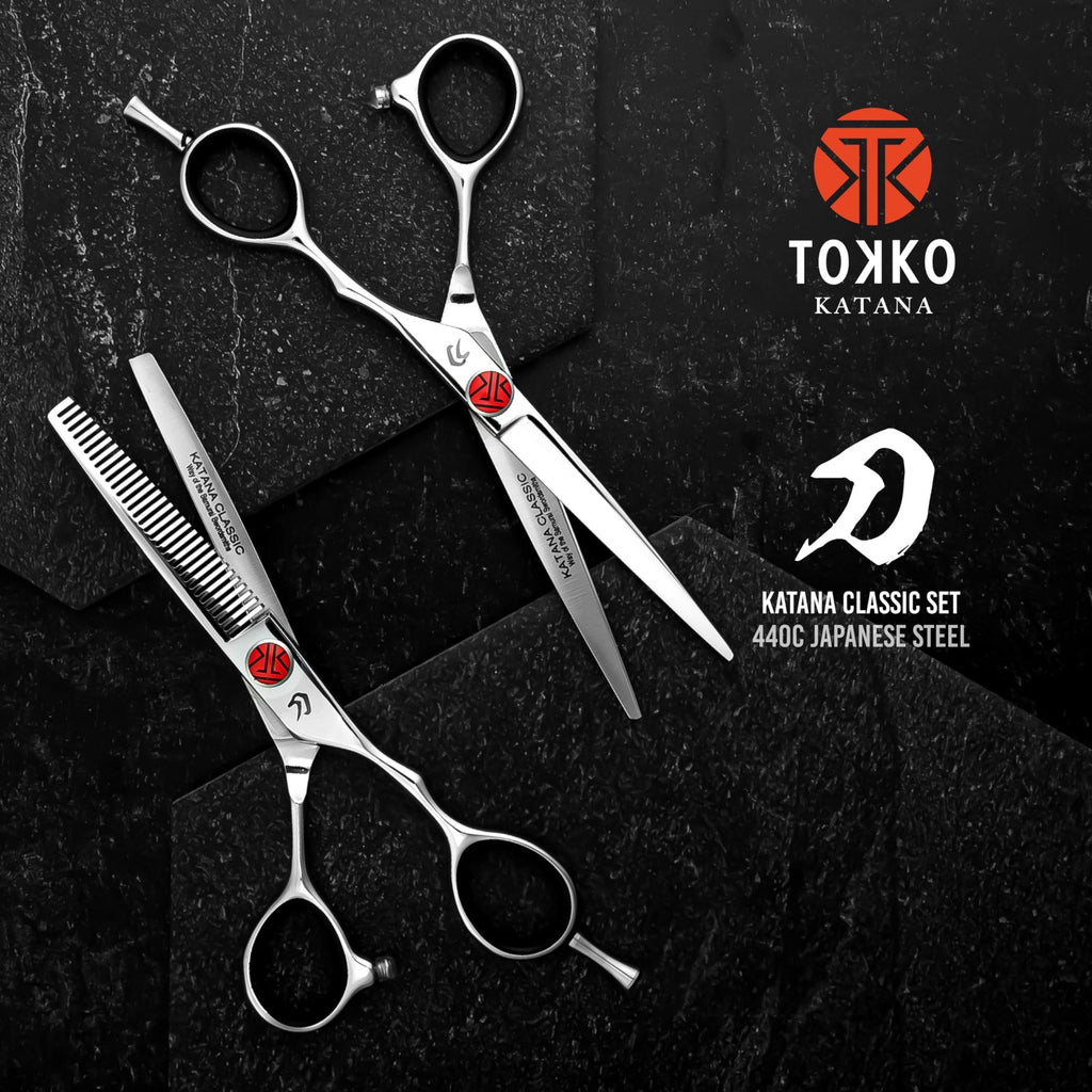 Professional Hair Cutting Scissors 6.5 Inch Japanese Steel Thinning Shears
