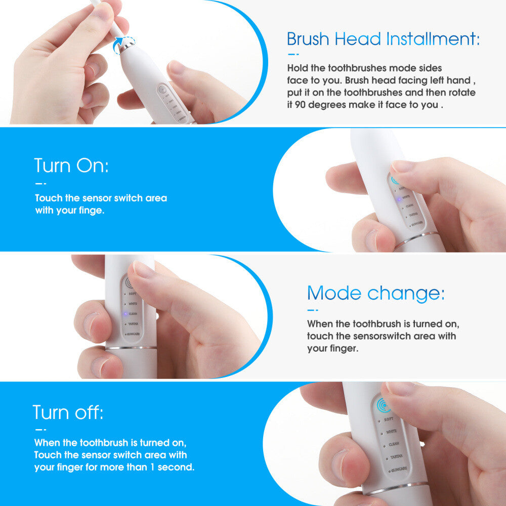 Electric Ultrasonic Tooth Cleaner Dental Scaler Tartar Remover