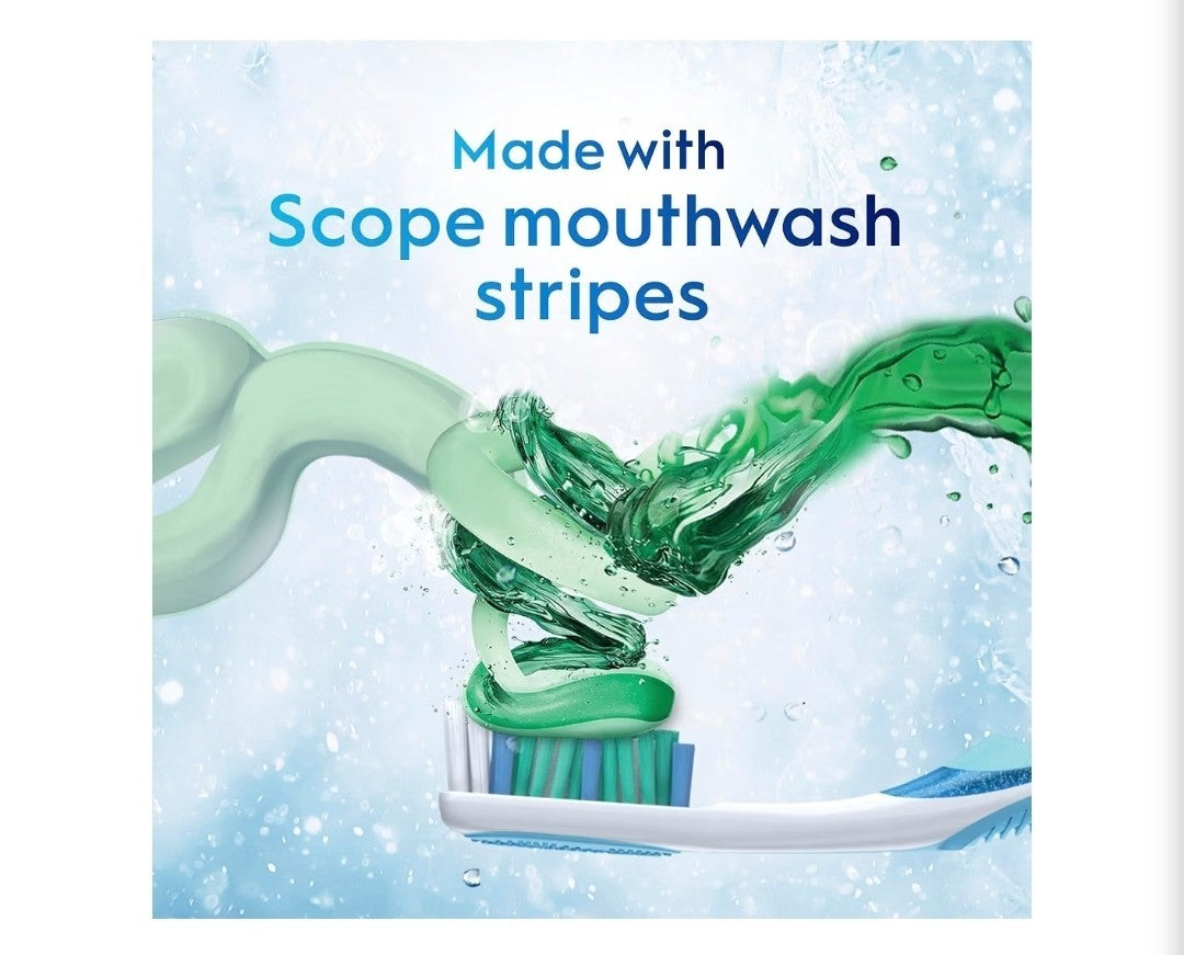 Minty Fresh Fluoride Whitening Toothpaste Pack of 3 - Tartar & Enamel Protection