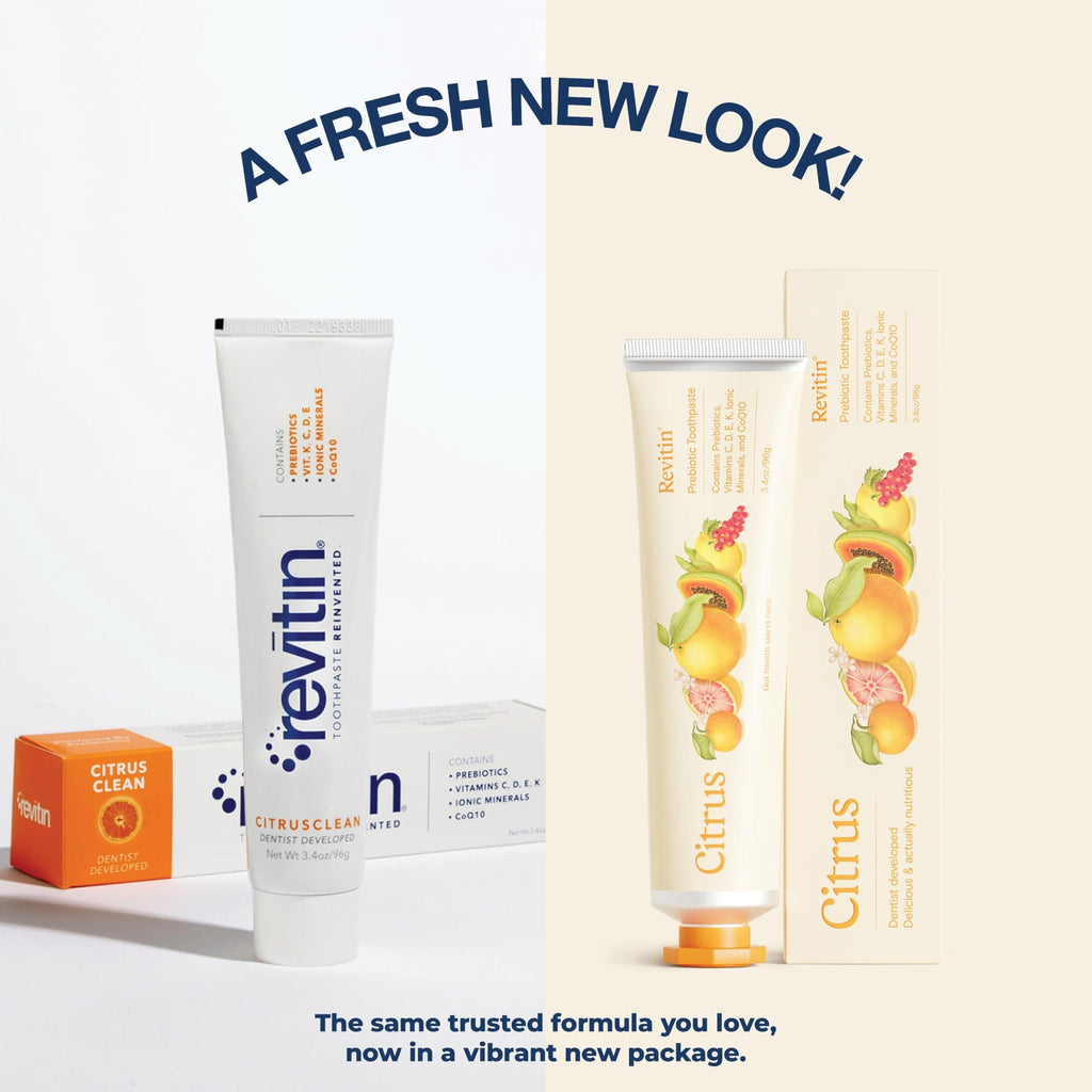 Prebiotic Citrus Toothpaste Pack of 3 Non-Toxic Fluoride Free Family Oral Care