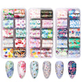 Nail Art Foil Transfer Sheets - 30 Rolls Floral & 3D Designs for Nails