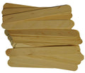 Large Wooden Wax Applicator Spatulas - 100 Pack for Hair Removal & DIY Crafting