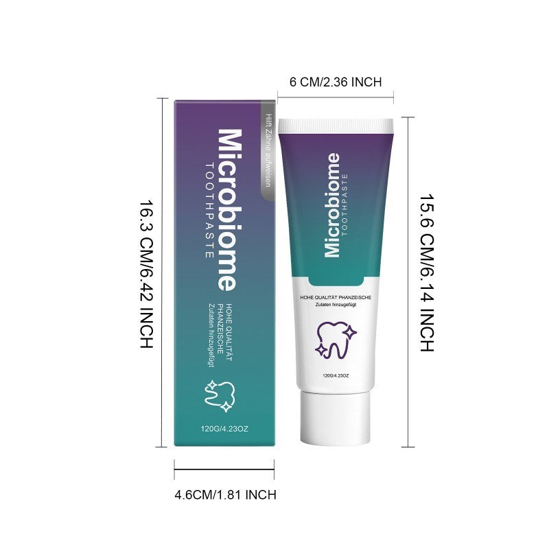 Microbiome Mint Flavor Toothpaste for Sensitive Teeth 120g - Natural Whitening & Gum Care