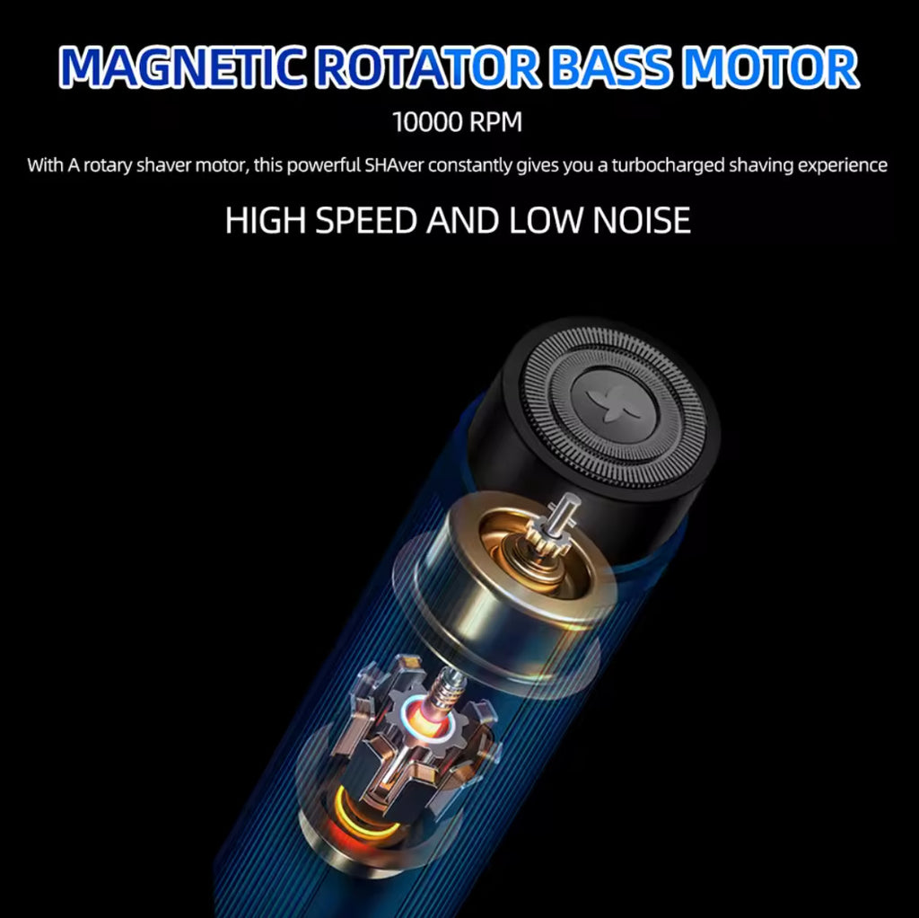 Mini Electric Shaver Rechargeable Rotary Razor for Women & Men, Portable & Washable