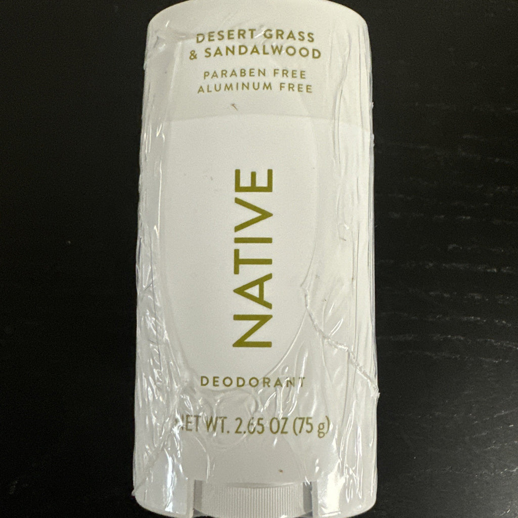 Native Deodorant Lot of 3 Desert Grass & Sandalwood - Paraben & Aluminum Free