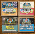 Assorted Handcrafted Cold Process Soap Bar Set - 4 Pieces