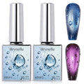 3D Water Drop Gel Top Coat Set - No Wipe, 2 x 15ml for Nail Art