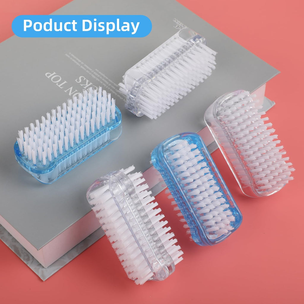 Dual-Sided Nail Brush Set for Hand and Foot Cleaning - 5 Pack