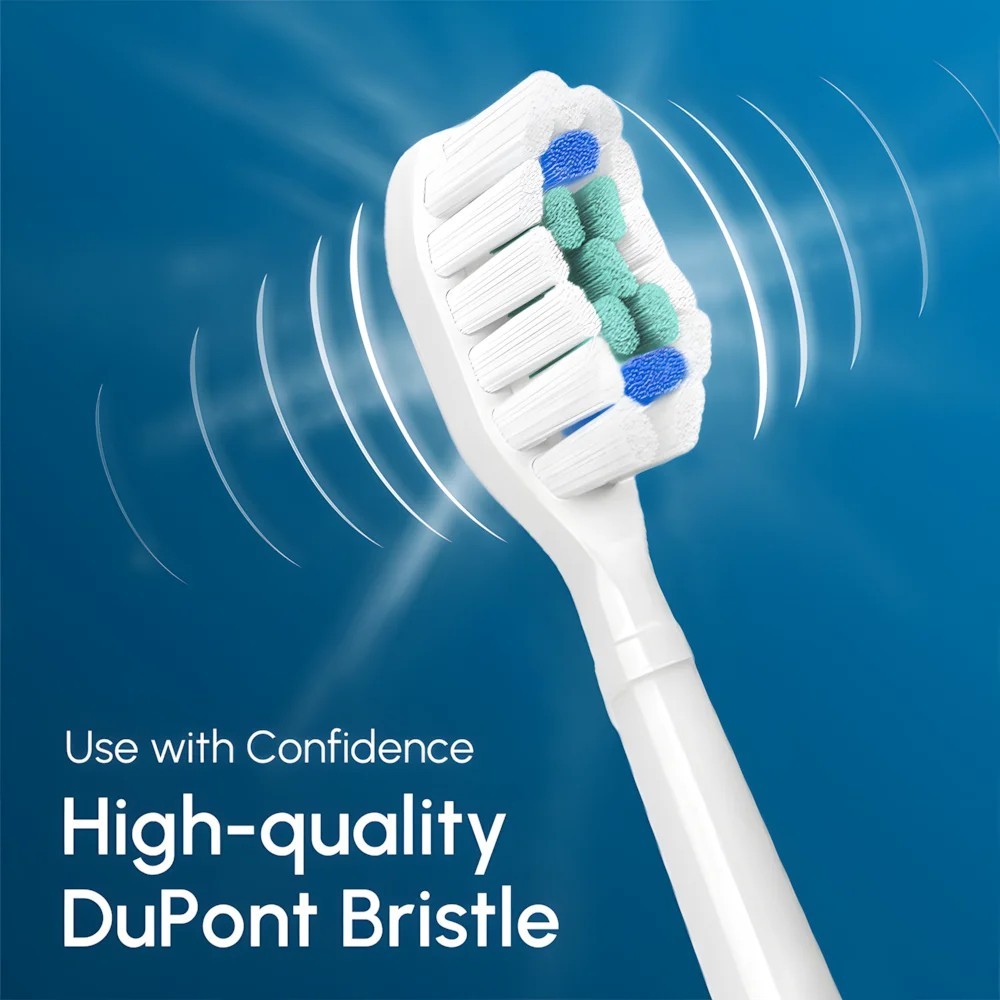 Replacement Toothbrush Heads for Philips Sonicare Electric Toothbrushes - Compatible with C1, C2, D12, 1100-9900 Series