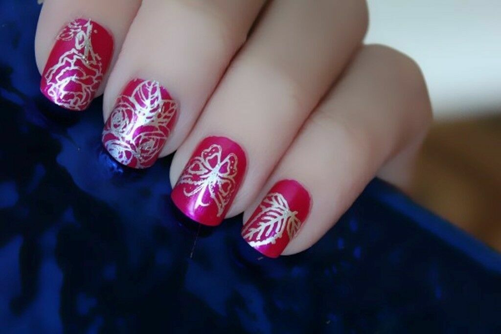 Nail Art Stamp Plate Butterfly Flower Design DIY Manicure Image Template