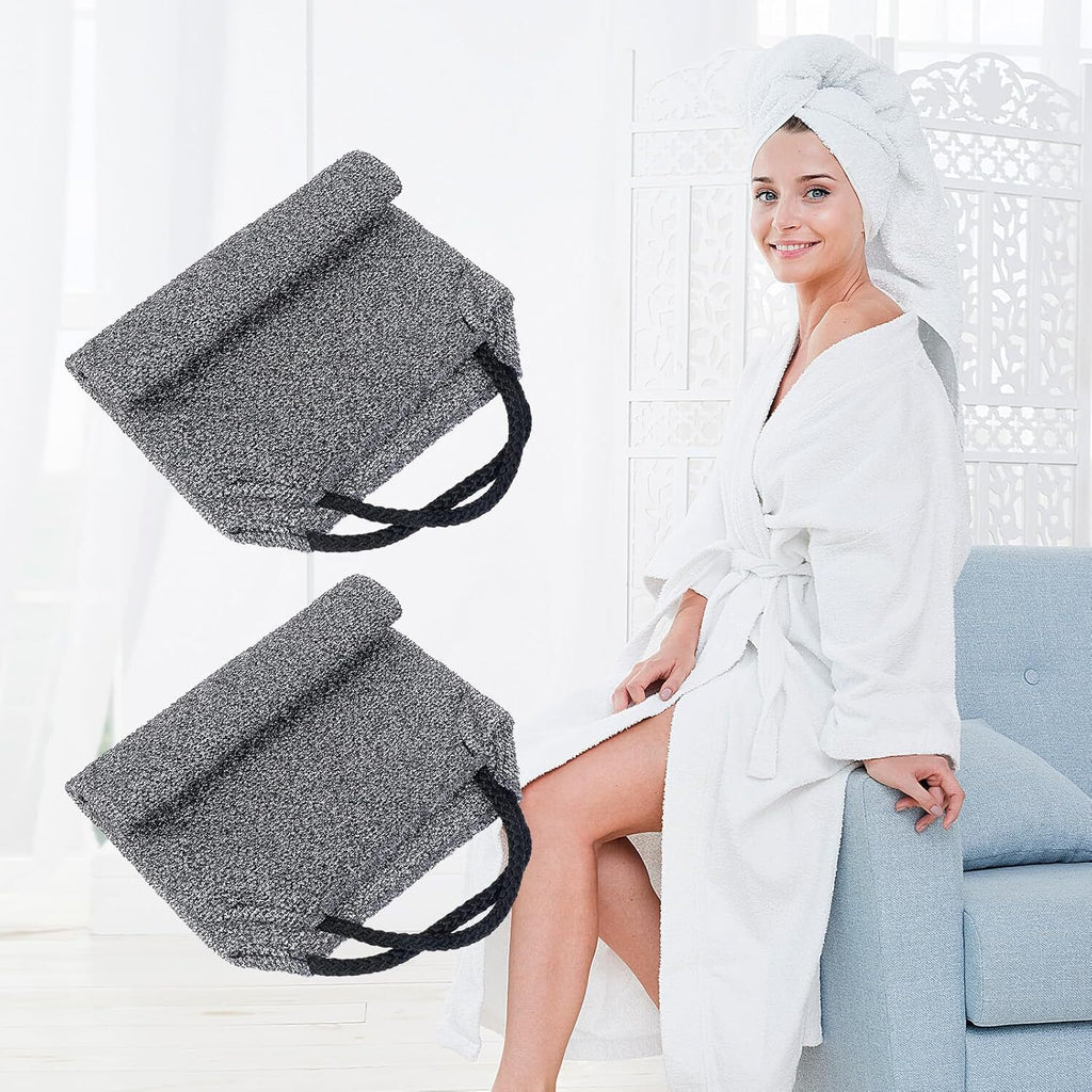 2pcs Exfoliating Back Scrubber Towels for Body Shower & Skin Care