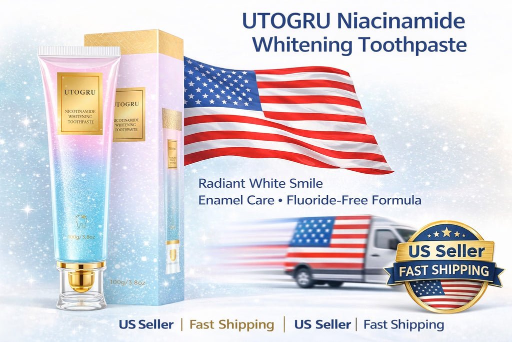Niacinamide Whitening Toothpaste - Fluoride-Free, Surface Stain Removal, Deep Cleaning - 3 Pack