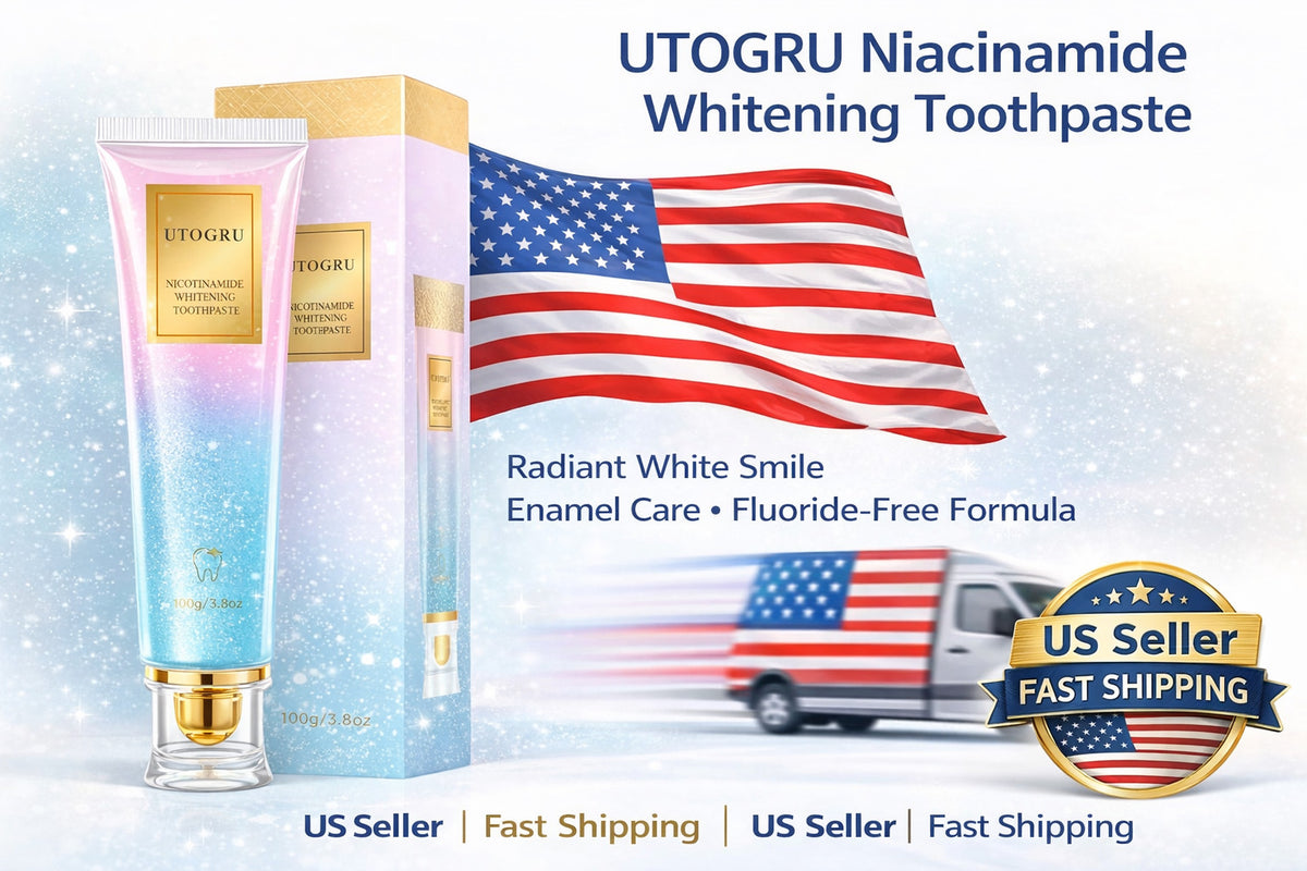 Niacinamide Whitening Toothpaste - Fluoride-Free, Surface Stain Removal, Deep Cleaning - 3 Pack