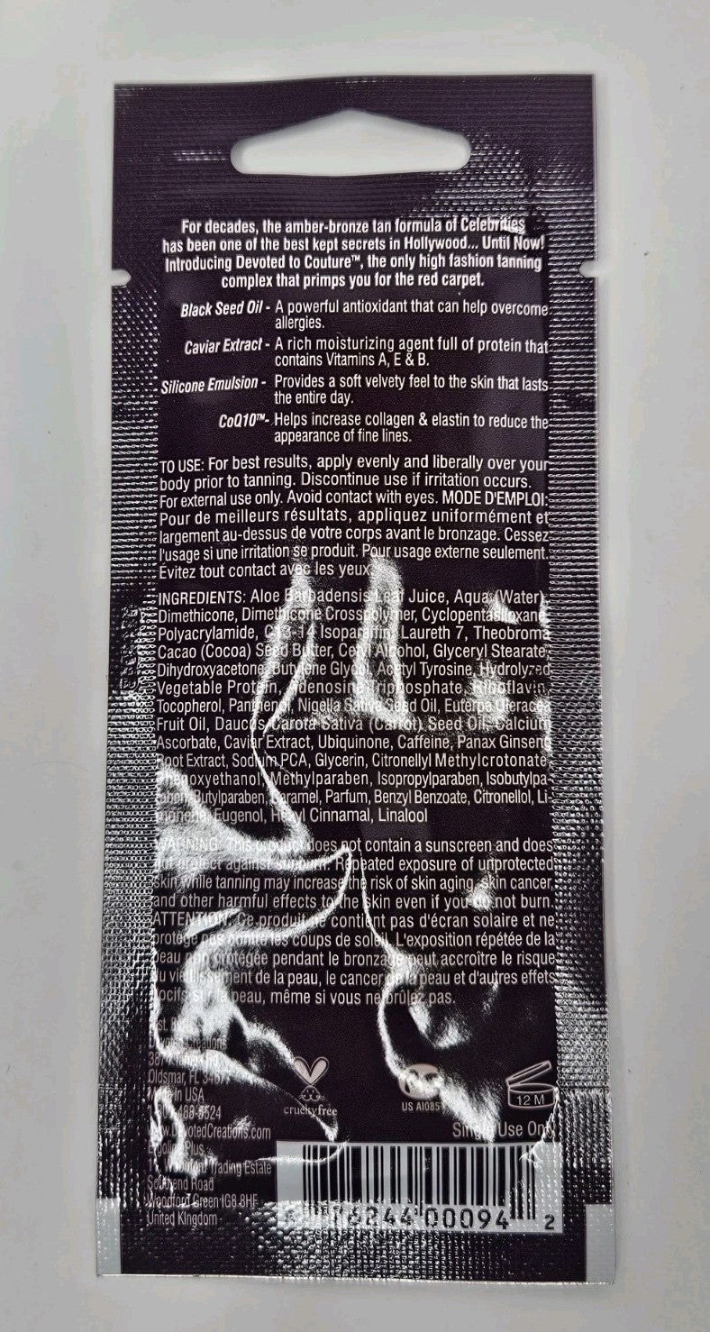 Tanning Packets Lot 7 - Devoted To Couture Self Tan Samples