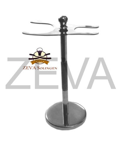 Stainless Steel Safety Razor & Shaving Brush Stand for Grooming