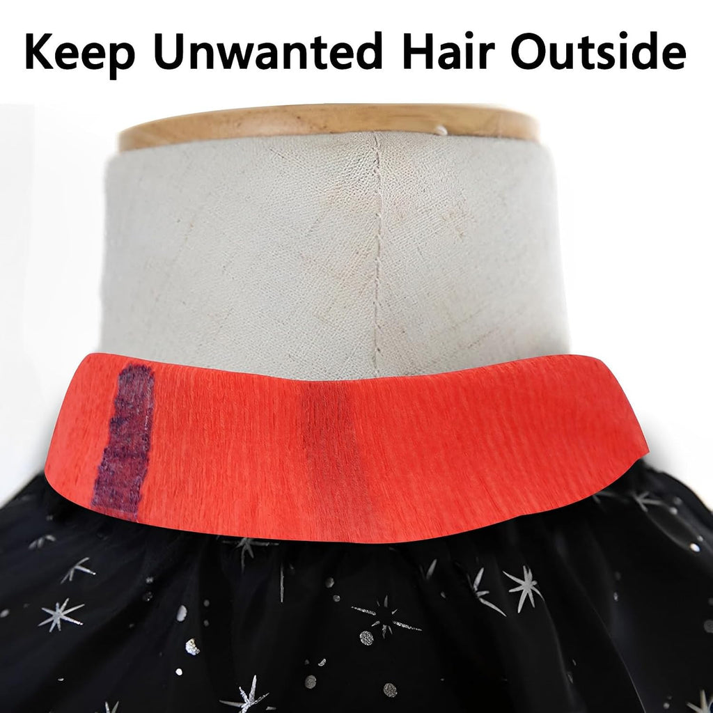 Disposable Paper Neck Strips for Hair Salons and Barbershops - 5 Rolls, 500 Sheets