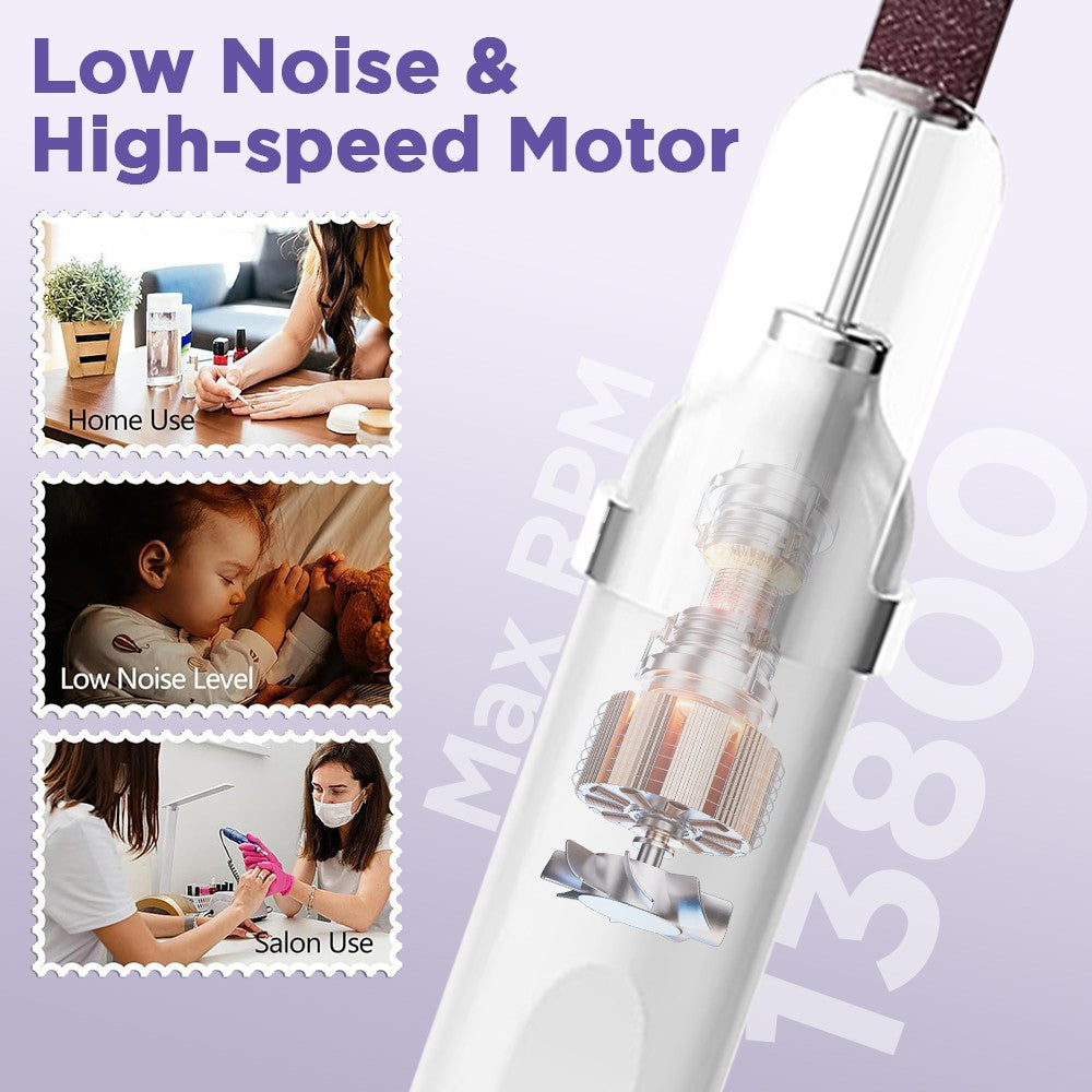 Electric Nail Drill for Manicure & Pedicure Thick Toenail Removal Set