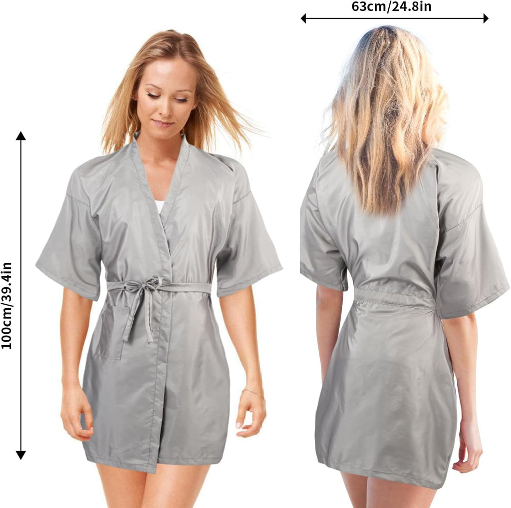 Salon Client Gown Robe Cape for Hair Cutting with Adjustable Tie
