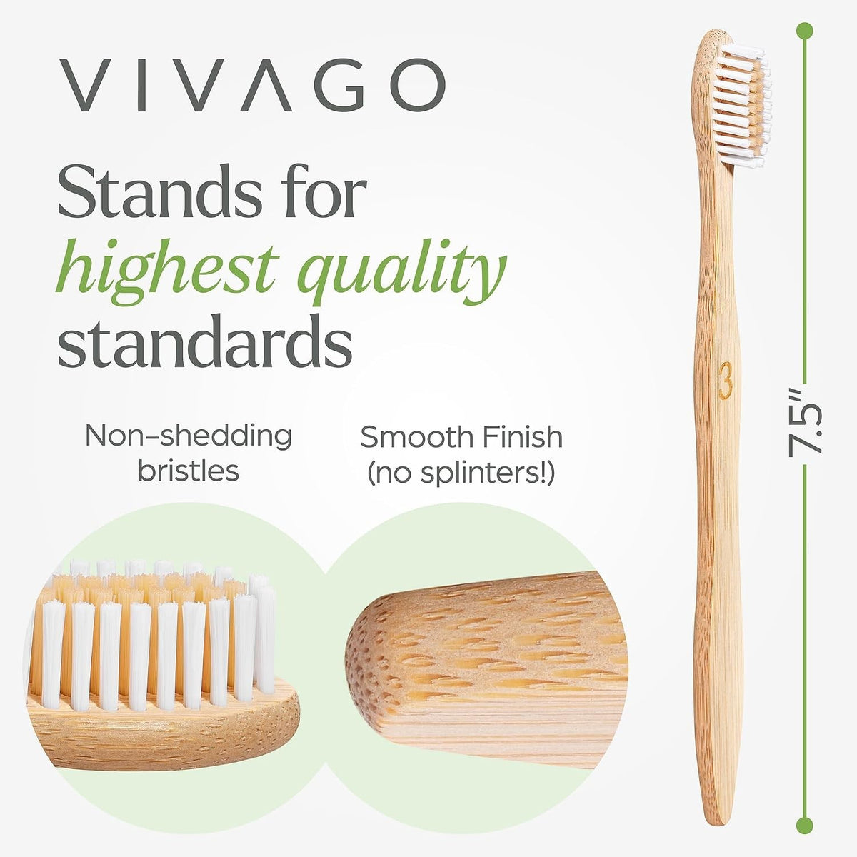 Eco-Friendly Bamboo Toothbrush Set - Soft Bristles for Family Oral Care