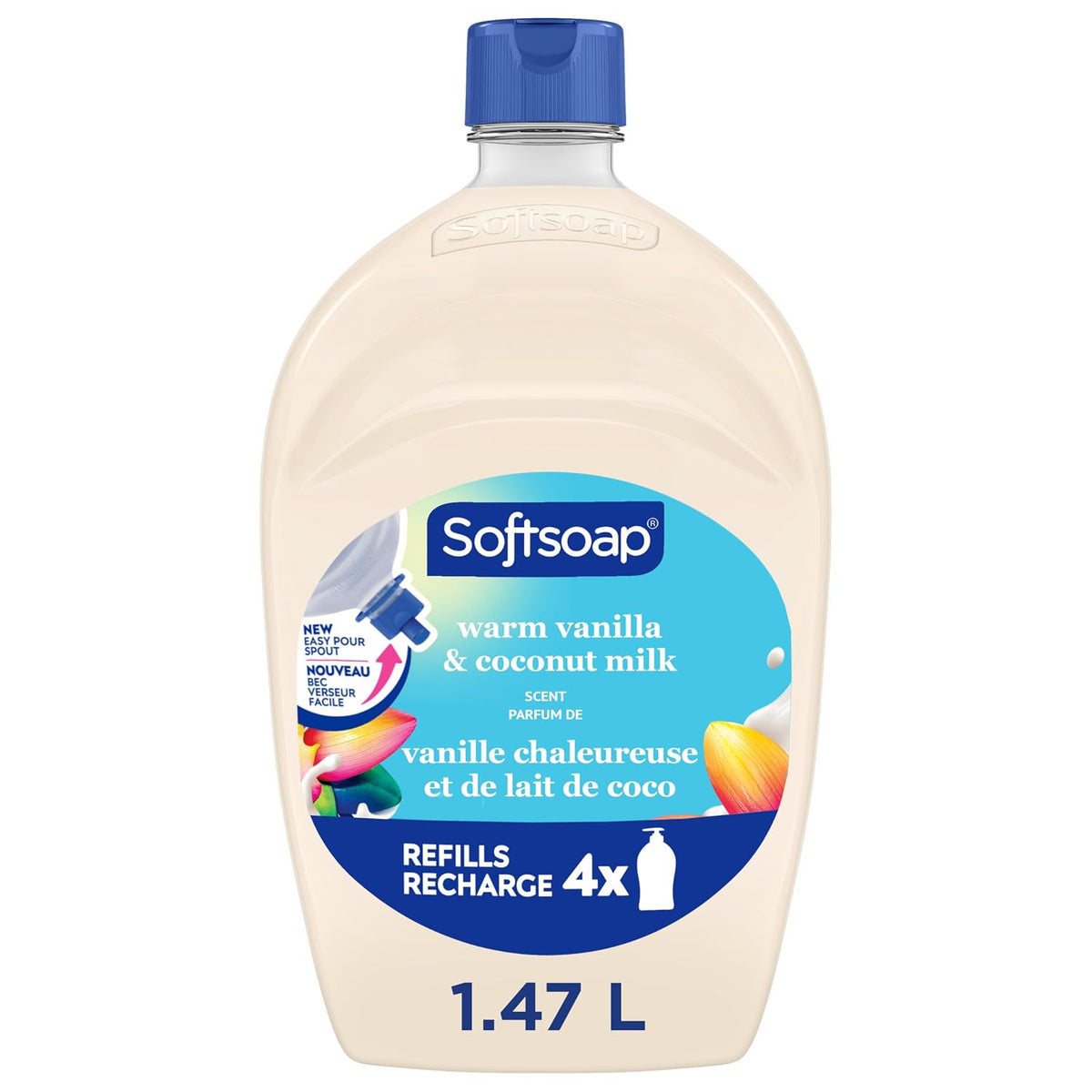 Moisturizing Hand Soap Refill - Warm Vanilla Coconut Milk Scent, 1.47L