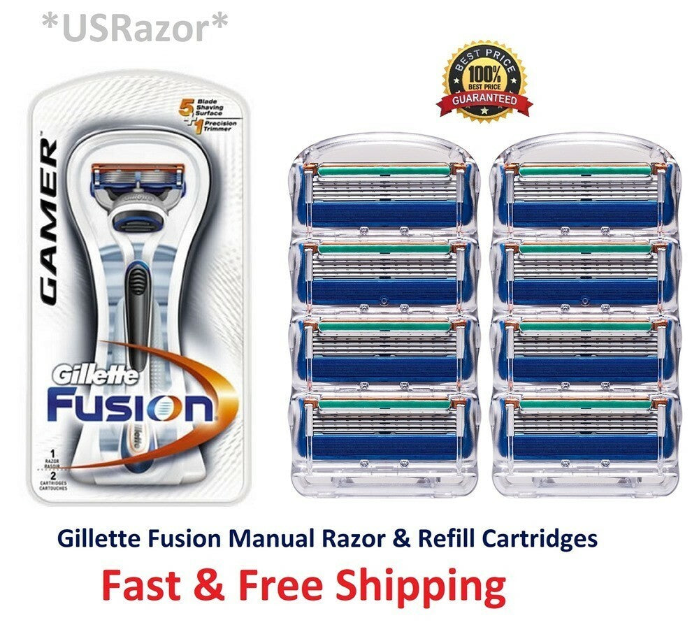Gillette Fusion 5 Gamer Razor Blade Refills - 10 Count, Compatible Handles