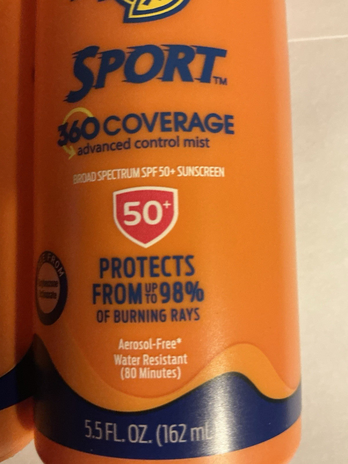 SPF 50 Sunscreen Spray Mist 3-Pack - 5.5oz, Water-Resistant Sun Protection