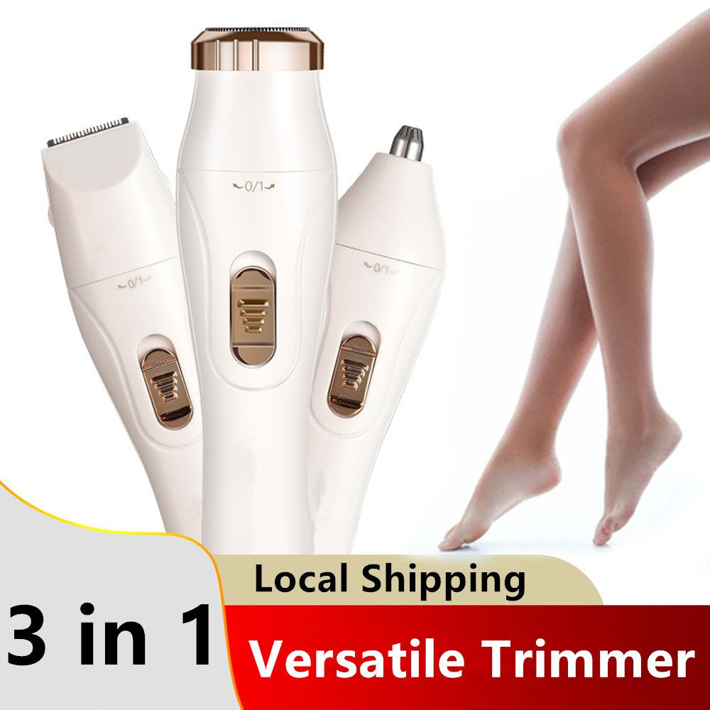 Women’s Rechargeable Electric Nose Ear Eyebrow Hair Trimmer - Waterproof USB Shaver