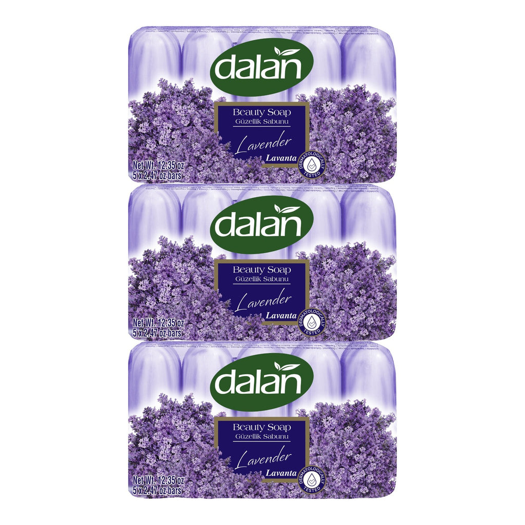 Lavender Beauty Soap Bars - Pack of 15, Calming Aromatic Cleansing